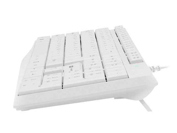 Natec | Keyboard | Nautilus NKL-1951 | Keyboard | Wired | US | White | USB Type-A | 390 g