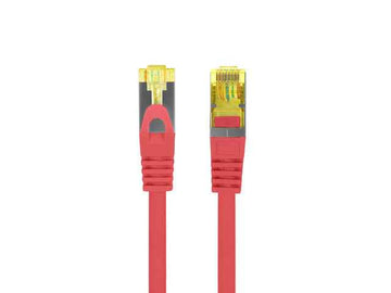 Patchcord kat.6a S/FTP LSZH CU 0.5m czerwony fluke