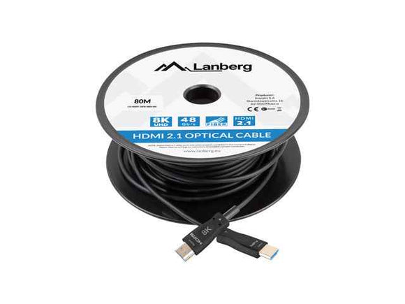 LANBERG HDMI v2.1 M/M cable 80m optical
