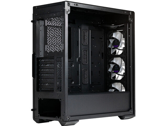 Boîtier noir MasterBox 520 Mesh avec fenêtre ARGB, noir