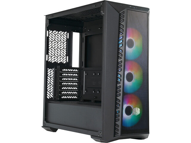 Boîtier noir MasterBox 520 Mesh avec fenêtre ARGB, noir