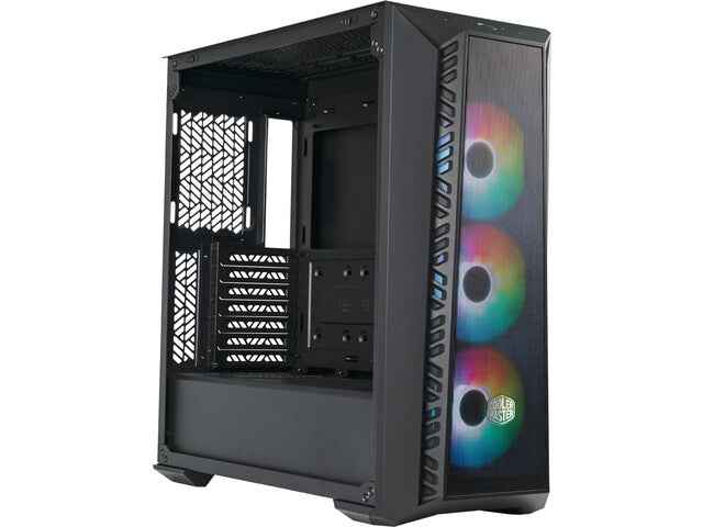 Boîtier noir MasterBox 520 Mesh avec fenêtre ARGB, noir