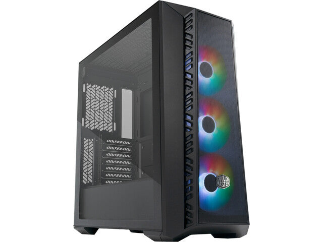 Boîtier noir MasterBox 520 Mesh avec fenêtre ARGB, noir