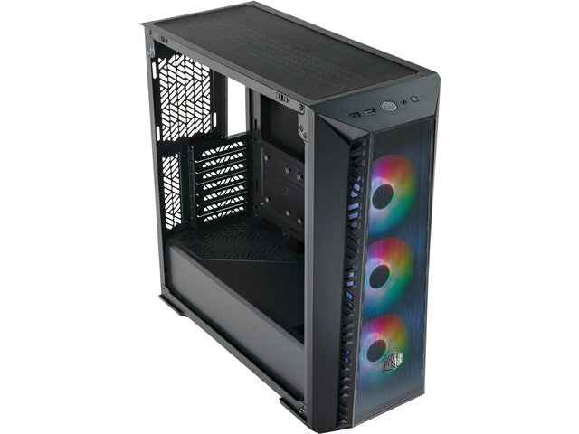 Boîtier noir MasterBox 520 Mesh avec fenêtre ARGB, noir