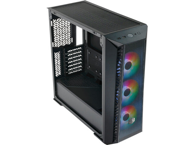 Boîtier noir MasterBox 520 Mesh avec fenêtre ARGB, noir