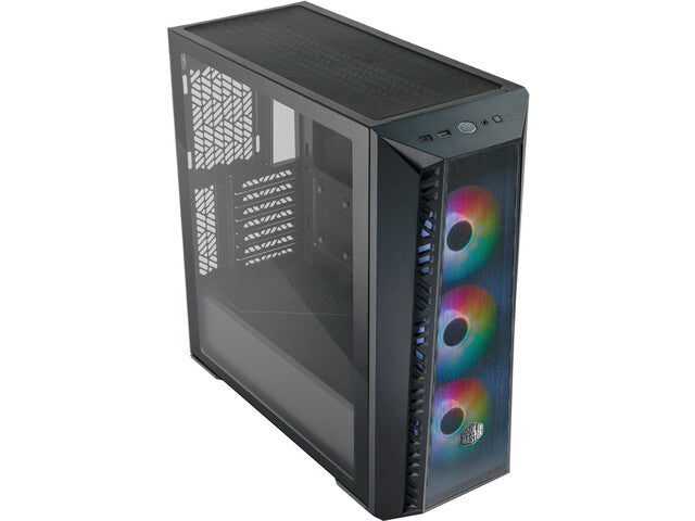 Boîtier noir MasterBox 520 Mesh avec fenêtre ARGB, noir
