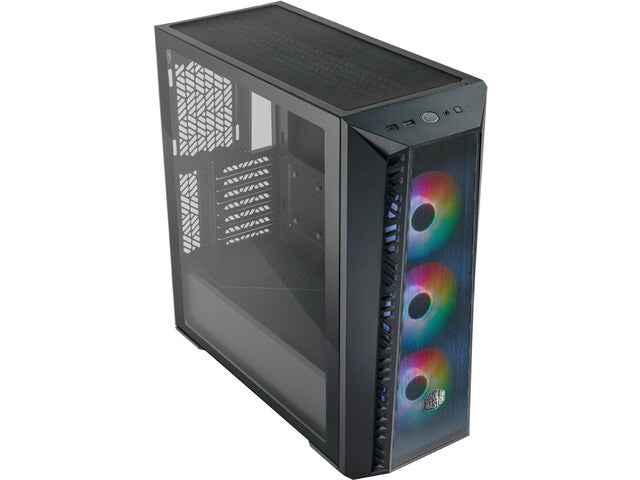 Boîtier noir MasterBox 520 Mesh avec fenêtre ARGB, noir