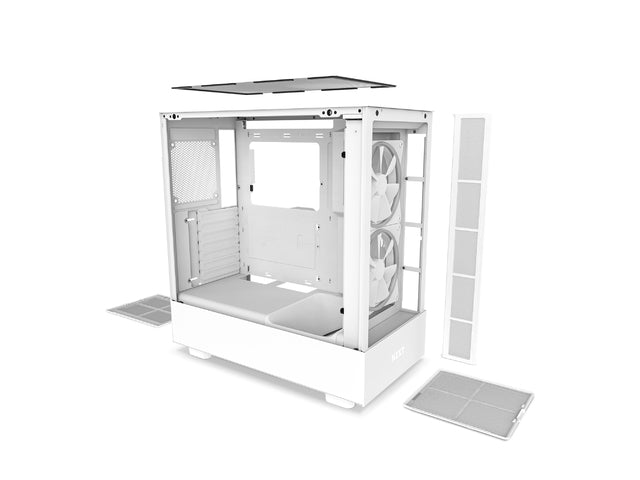 NZXT H5 Elite RGB Midi-Tower - white