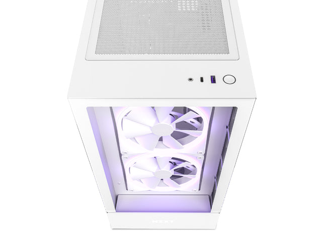 NZXT H5 Elite RGB Midi-Tower - white