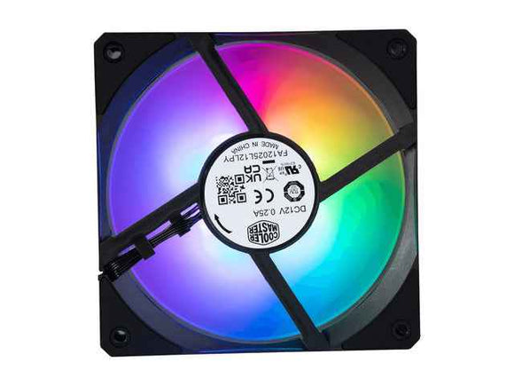 Cooler Master Mobius 120P ARGB 2400 RPM Computer Case Fan 120mm Black