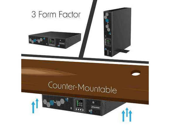 PowerWalker VI 1000 RLP, onduleur (UPS) Line-Interactive, 1 kVA, 900 W, 8 prises CA