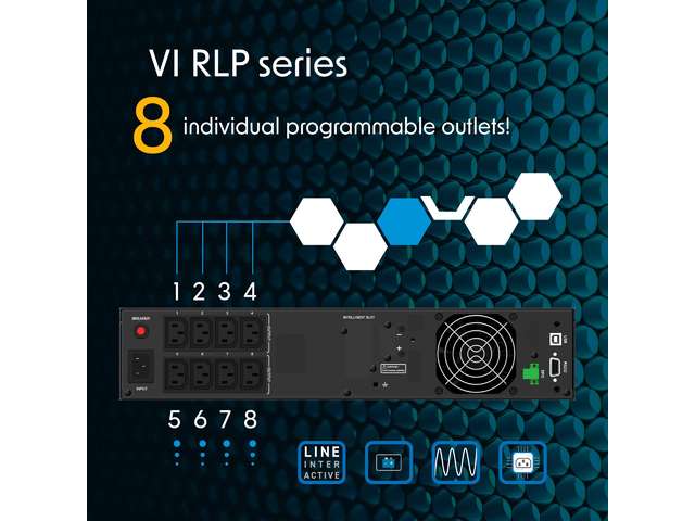 Powerwalker vi 2000 rlp line-interactive 2 kva 1800 w 8 prises ca