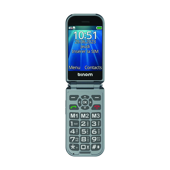 Téléphone mobile senior à clapet 4g binom x3 - Clicktofournisseur.com