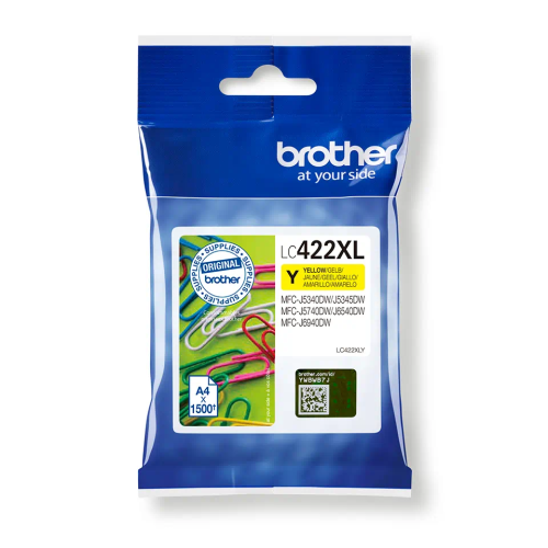 Cartouche d'encre Brother LC422XL (LC422XLY), jaune
