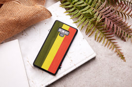 Coque pour smartphone man&wood galaxy note 9 reggae noir