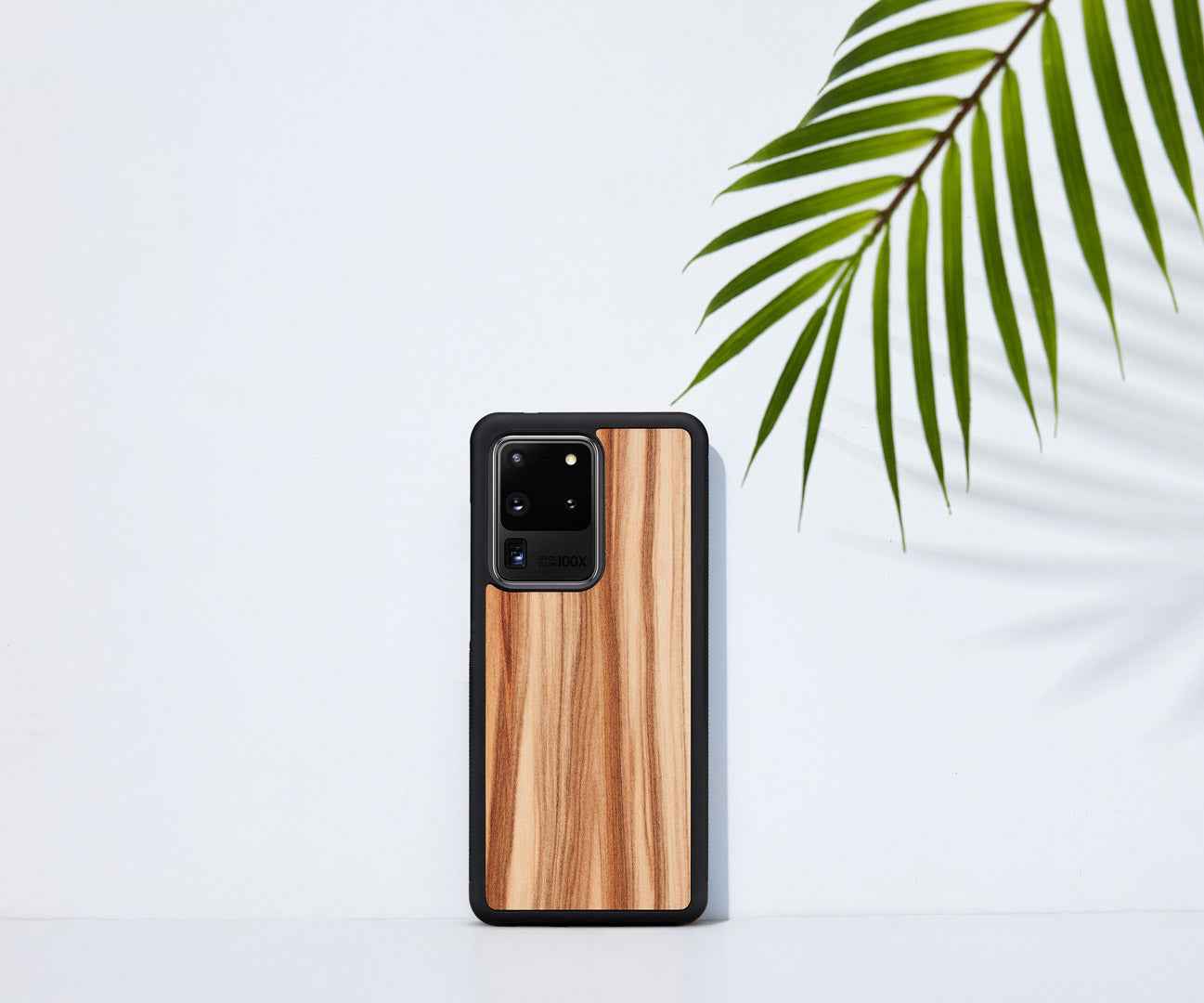 Coque MAN&WOOD pour Galaxy S20 Ultra noir cappuccino
