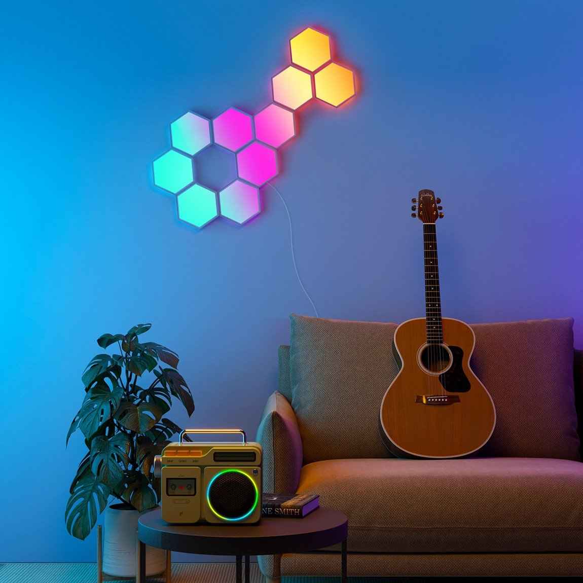 Panneaux lumineux Govee Glide Hexa Panneau intelligent Wi-Fi