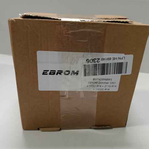 Ecost customer return EBROM Complete Set LED Dimmer/Rotary Dimmer + Busch Jäger Balance Si Alpine Wh