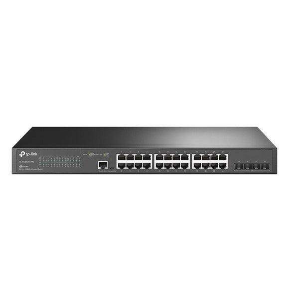 Switch TP-Link cu management JetStream 24-Port 2.5GBASE-T L2+ Managed Switch with 4 10GE SFP+ Slots "TL-SG3428X-M2" (timbru verde 2 lei)