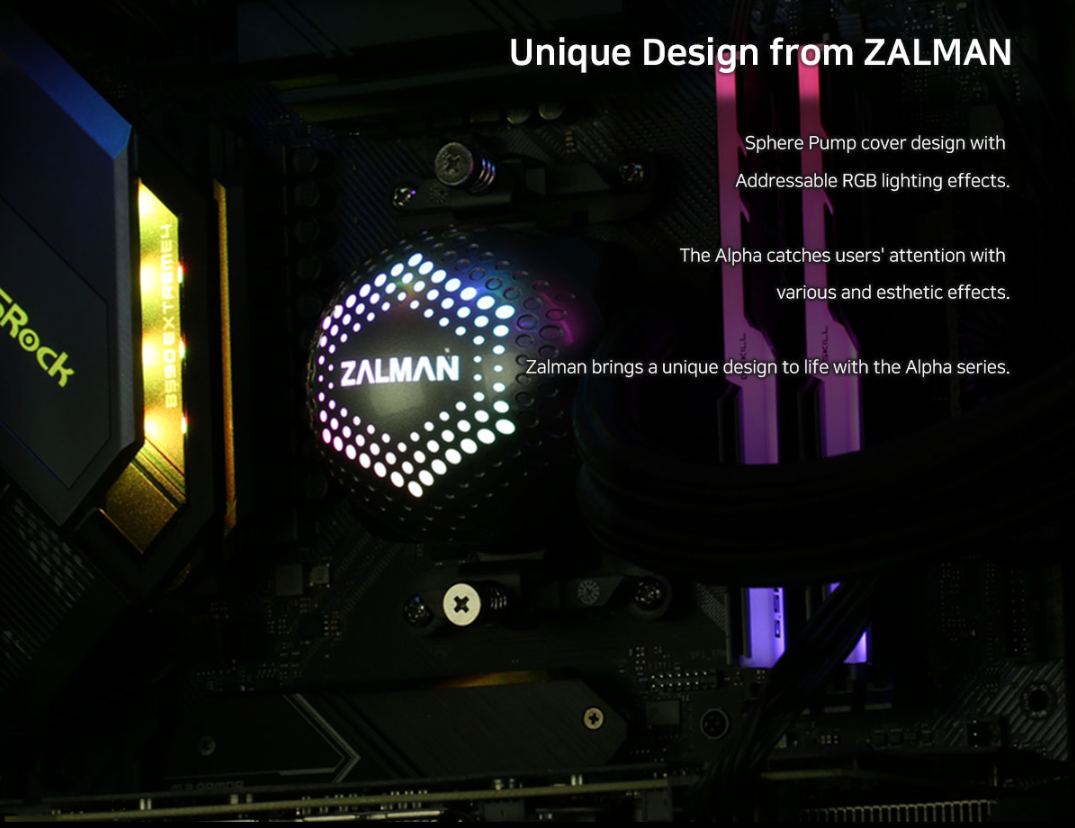 Zalman alpha 28 280 mm blanc