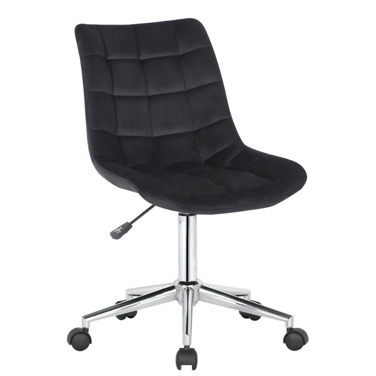 Chaise de bureau Medford - velours Noir