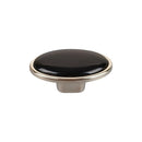 Bouton de meuble STARK, Finition nickel brillant & céramique noire-6