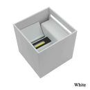 Applique Murale Led "Cube" Blanche 12W. Teinte Blanc Froid