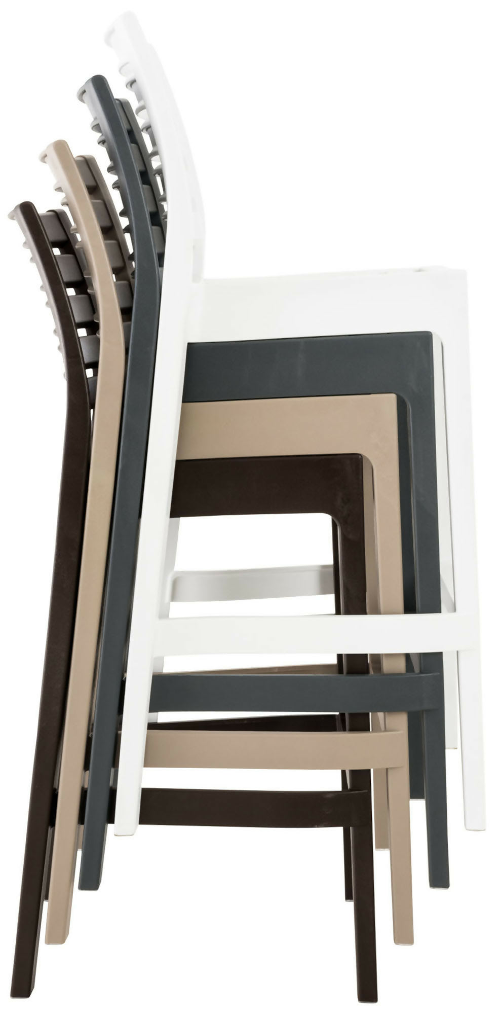 Ares Stackable Bar Stool - Dark Gray