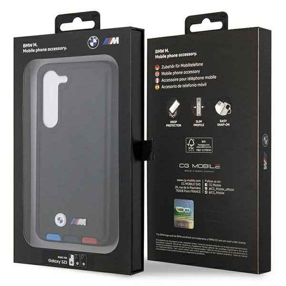 BMW BMHCS23S22RDPK Leather Textured & Stripe Сase for Samsung Galaxy S23