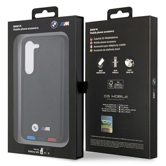 BMW BMHCS23S22RDPK Leather Textured & Stripe Сase for Samsung Galaxy S23