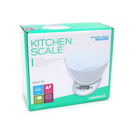Omega kitchen scale OBSKWB, white