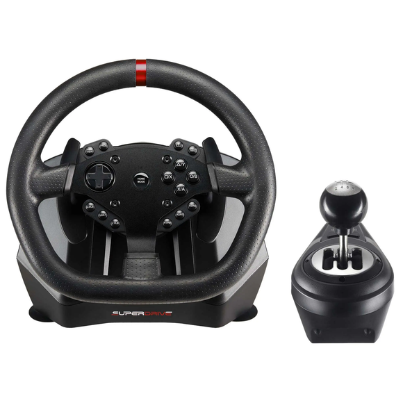 SUPERDRIVE Sada volantu, pedálů a řadící páky GS950-X/ PS4/ Xbox One/ Xbox Series X/S