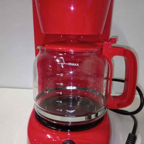 Ecost customer return LIVOO DOD166R Electric Coffee Machine for 15 Cups, Red
