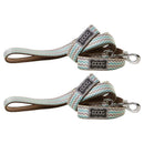 Doog Benji Lead with Brown & Blue Zigzag