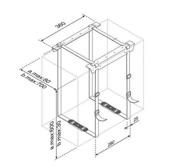 Support CPU Neomounts CPU-D025BLACK - max 20 kg - universel