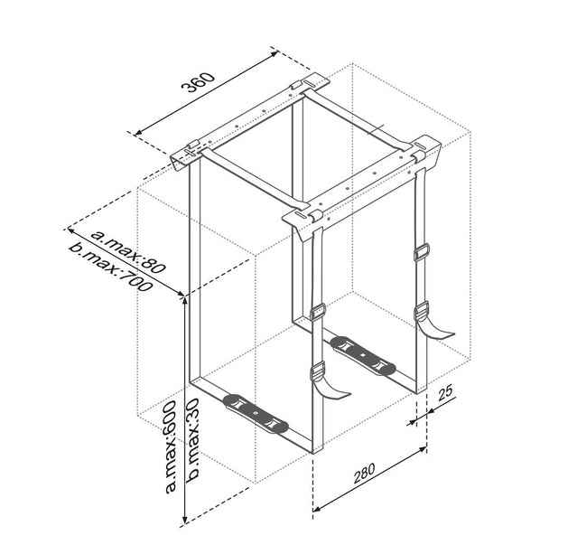 Support CPU Neomounts CPU-D025BLACK - max 20 kg - universel