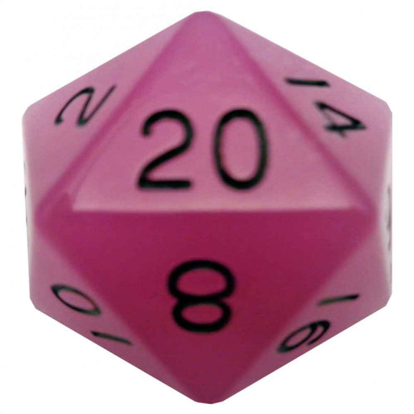 MDG Glow Mega Acrylic d20 Dice 35mm
