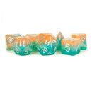 MDG Layer Stardust Resin Polyhedral Dice Set 16mm