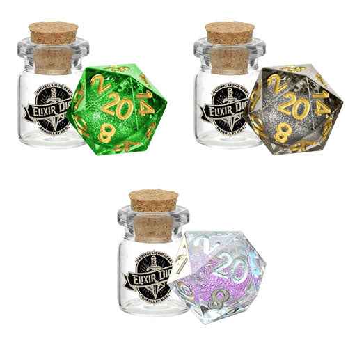 MDG Individual Liquid Core d20 Dice