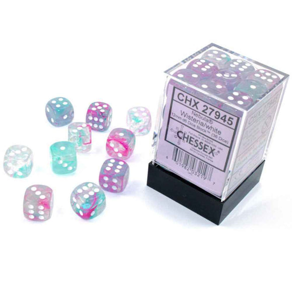 Nebula Chessex 12mm D6 Luminary Dice Block