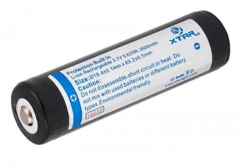 XTAR Rechargeable battery 3.7V / 2600mAh / Li-Ion