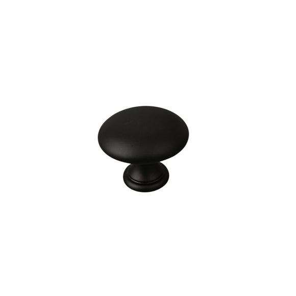 Bouton de meuble CONVEXE, Finition zamak noir