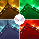 Micro Connettore Di Montaggio Per Due Strisce LED Larghe 8 mm Attacco Rapido Senza Saldature (Angolare)