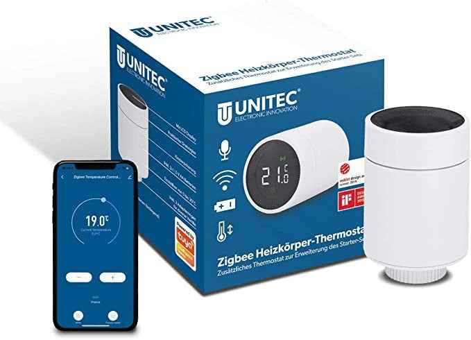 Ecost customer return UNITEC 30946 Smart Radiator Thermostat Extension with LCD Display, Compatible