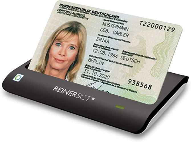 Retour client Ecost Reiner SCT cyberJack RFID Basis nPA Lecteur de carte à puce eID BSICertifié avec lo