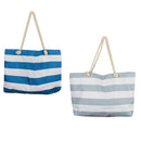 Retro Stripe Beach Bag w/ Inner Zip (70x42x15cm)