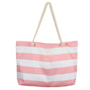 Retro Stripe Beach Bag w/ Inner Zip (70x42x15cm)-4