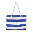 Retro Stripe Beach Bag w/ Inner Zip (70x42x15cm)-5