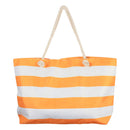 Retro Stripe Beach Bag w/ Inner Zip (70x42x15cm)-6