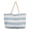 Retro Stripe Beach Bag w/ Inner Zip (70x42x15cm)-7